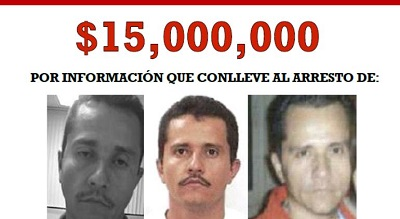 Cabeza del Mencho a ¡15 millones dólares!